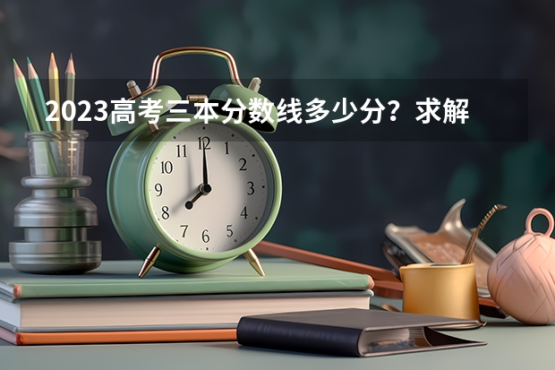 2023高考三本分数线多少分？求解答