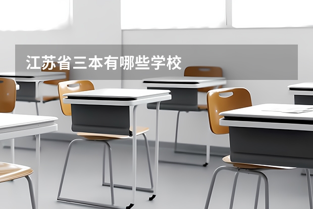 江苏省三本有哪些学校