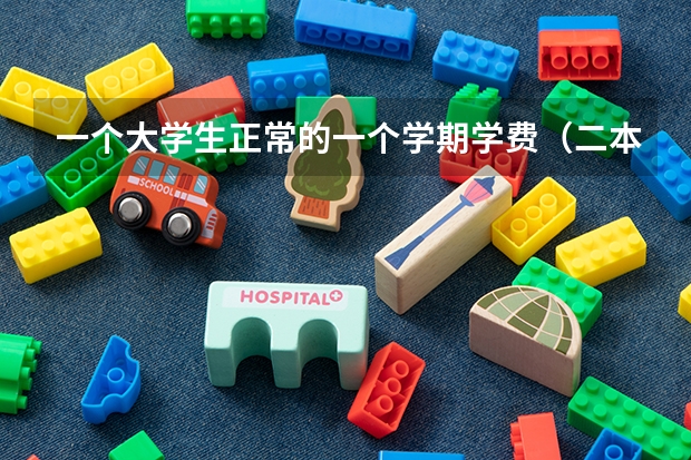 一个大学生正常的一个学期学费（二本），还有生活开销至少要多少钱一共？