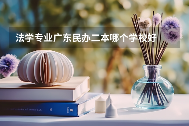 法学专业广东民办二本哪个学校好