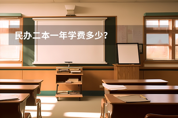 民办二本一年学费多少？