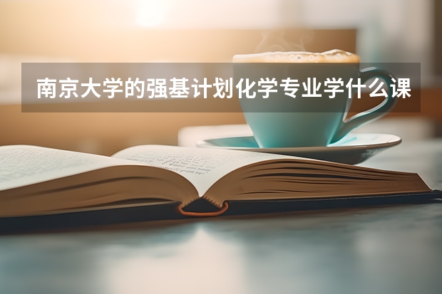 南京大学的强基计划化学专业学什么课程