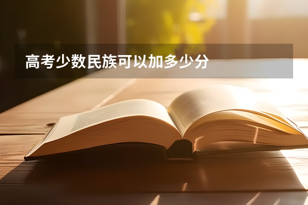 高考少数民族可以加多少分