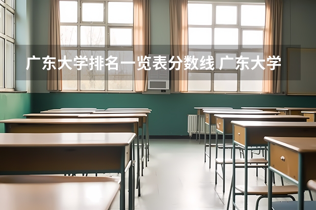 广东大学排名一览表分数线 广东大学录取分数线排名