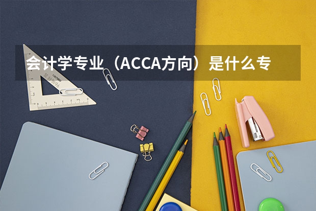 会计学专业（ACCA方向）是什么专业？