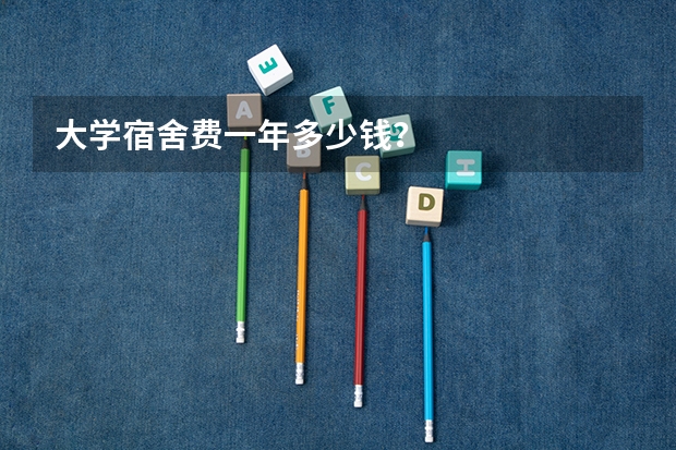 大学宿舍费一年多少钱？