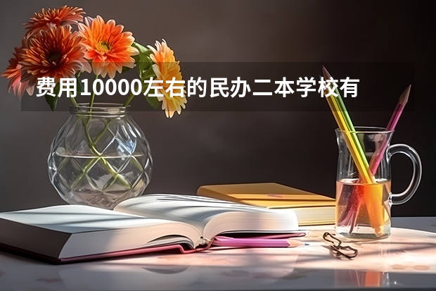费用10000左右的民办二本学校有哪些，请推荐一下