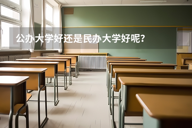 公办大学好还是民办大学好呢？