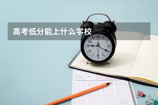 高考低分能上什么学校