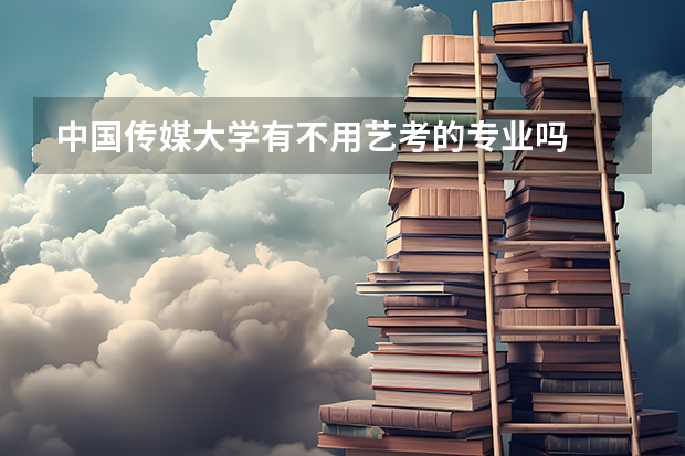 中国传媒大学有不用艺考的专业吗
