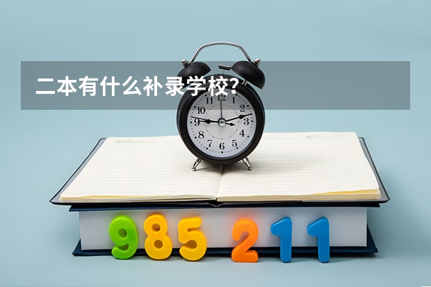 二本有什么补录学校？