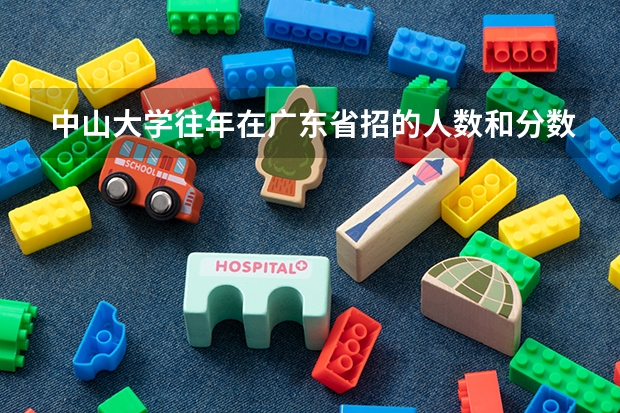 中山大学往年在广东省招的人数和分数线是多少