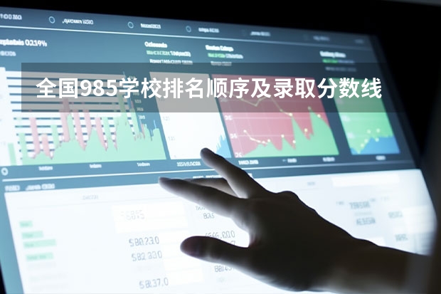 全国985学校排名顺序及录取分数线 全国大学分数线排名