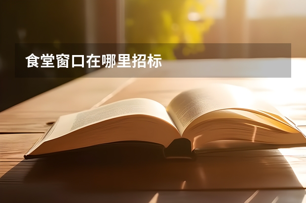 食堂窗口在哪里招标