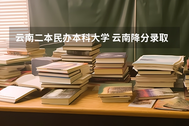 云南二本民办本科大学 云南降分录取的二本院校