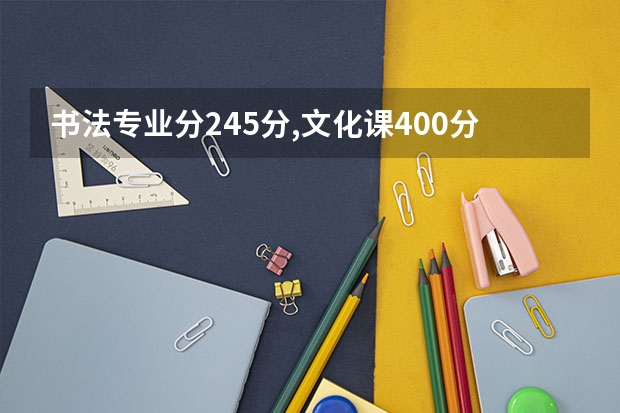 书法专业分245分,文化课400分能上什么大学