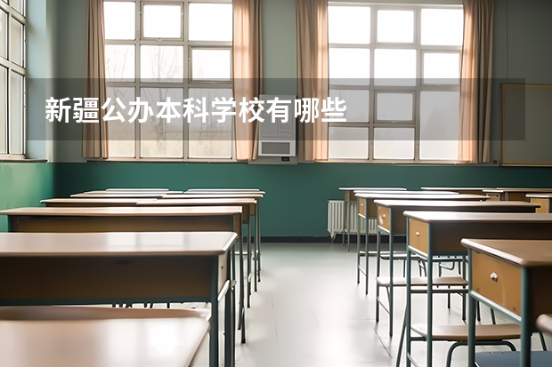 新疆公办本科学校有哪些
