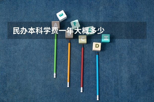 民办本科学费一年大概多少