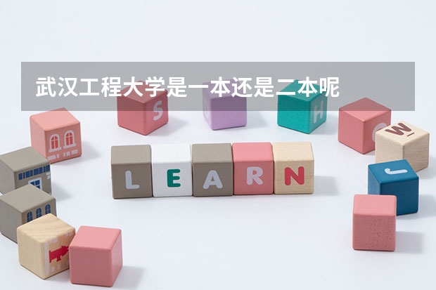 武汉工程大学是一本还是二本呢
