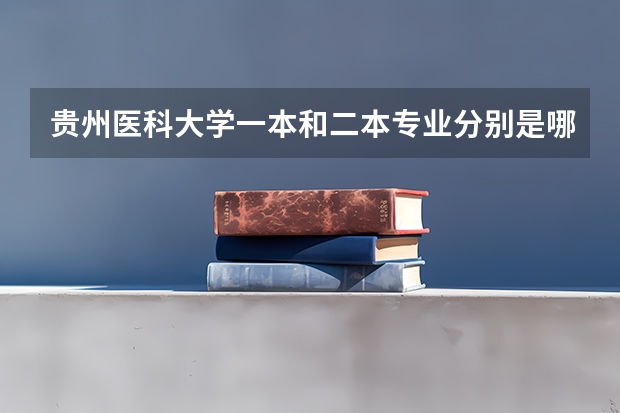 贵州医科大学一本和二本专业分别是哪些？