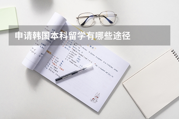 申请韩国本科留学有哪些途径