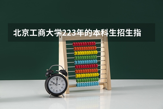 北京工商大学223年的本科生招生指标如何