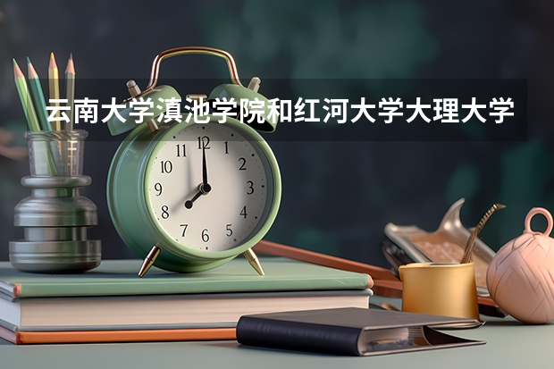 云南大学滇池学院和红河大学.大理大学哪个好一点?