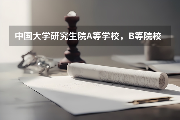 中国大学研究生院A等学校，B等院校是什么意思？