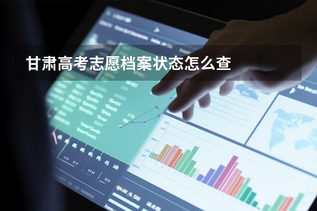 甘肃高考志愿档案状态怎么查