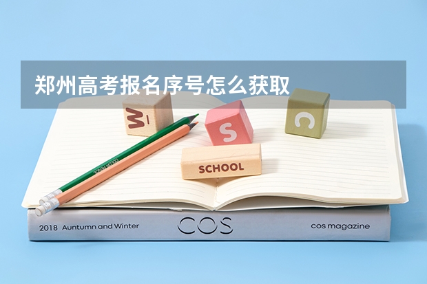 郑州高考报名序号怎么获取