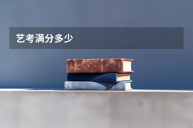 艺考满分多少