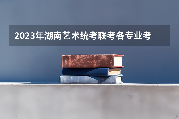 2023年湖南艺术统考/联考各专业考试时间及内容 云南2024艺术联考/统考考试时间几月几号
