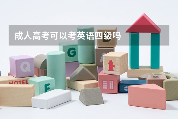成人高考可以考英语四级吗