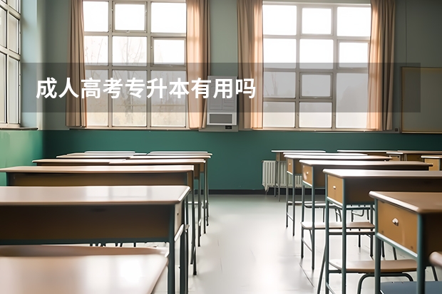 成人高考专升本有用吗