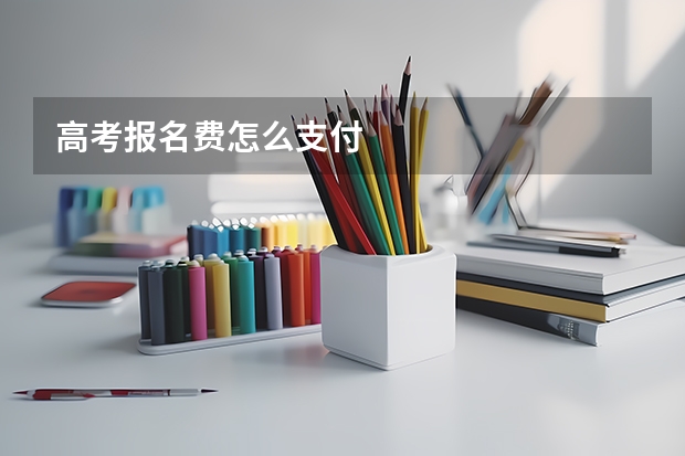 高考报名费怎么支付