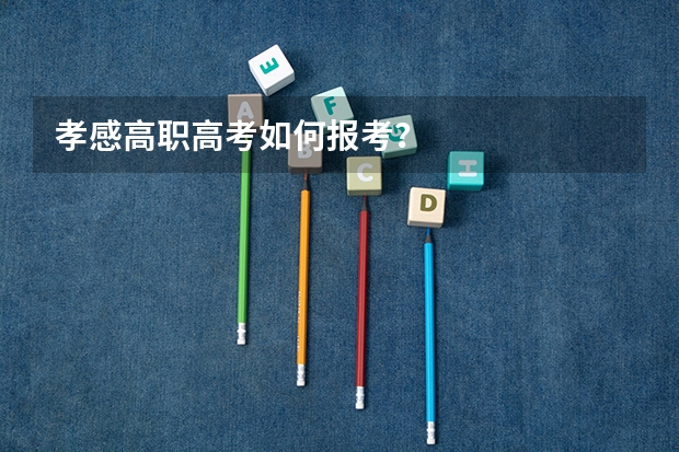 孝感高职高考如何报考？