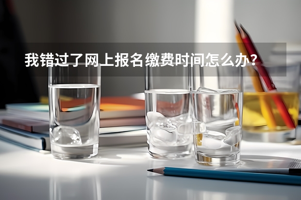 我错过了网上报名缴费时间怎么办？