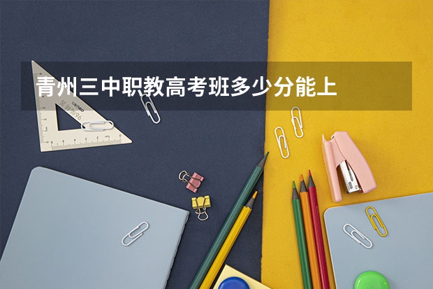 青州三中职教高考班多少分能上