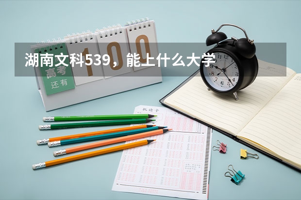 湖南文科539，能上什么大学